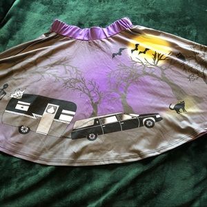 🚫SOLD🚫 Haunted Hearse Glamping skater skirt